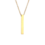 Carregue a imagem no visualizador da Galeria, O Colar Cielo em Aço Dourado é uma peça que captura a essência da sofisticação e a beleza celestial em um design elegante e minimalista. Perfeito para aqueles que buscam um acessório que equilibre modernidade e luxo, este colar é a escolha ideal para destacar seu estilo com um toque de esplendor dourado.

